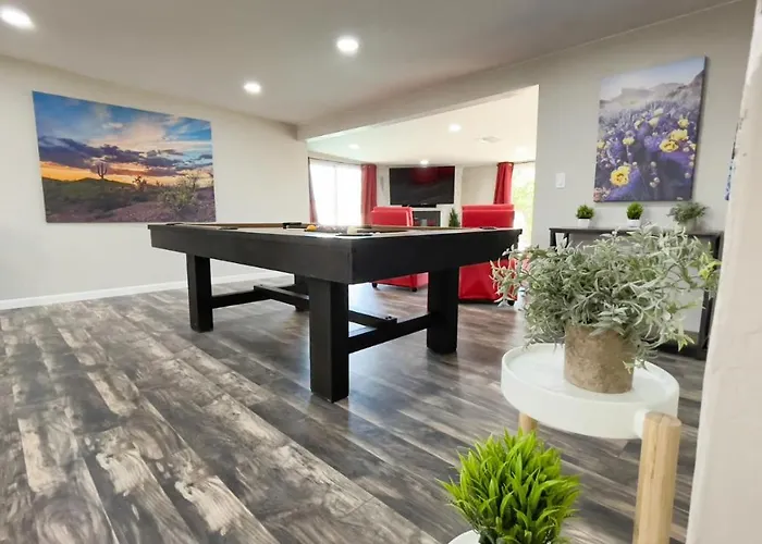 The Saguaro Sanctuary Free Heated Pool 5Bd 3Ba Pool Table Grill 6 Tvs Ac Cotton Bedding